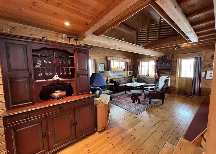 Familiehytte Med Peis Og Badstu I Sentrum